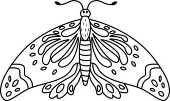 gráfico mariposa icono. negro y blanco mariposa. mariposa tatuajes son aislado en un blanco antecedentes. vector