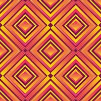 Vector pattern of squares. Geometric pattern in orange-red colors, seamless vector background. For fashionable textiles, fabrics, backgrounds.