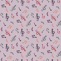 musical notes pattern vector