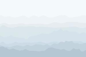 foggy landscape background vector