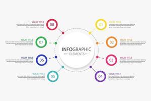 Timeline vector abstract 3d circle icons infographic elements. Business infographics.