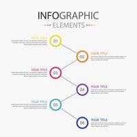 moderno texto caja infografia elementos diagrama de flujo diseño para utilizar en negocio. infografia elementos con 6 6 colores. vector