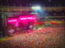 Defocused blurred photo of the atmosphere of blackpink's concert in Jakarta, Born in Pink.