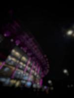 Defocused blurred photo of the atmosphere of blackpink's concert in Jakarta, Born in Pink.