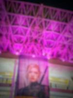 Defocused blurred photo of the atmosphere of blackpink's concert in Jakarta, Born in Pink.