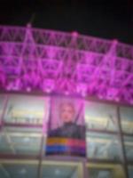 Defocused blurred photo of the atmosphere of blackpink's concert in Jakarta, Born in Pink.