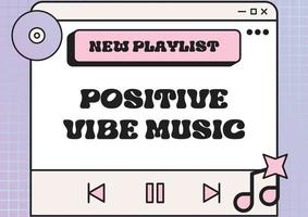 New Play list template design suitable for poster, banner and many more vector