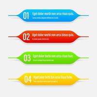 Infographics banners. A vivid illustration of the layout of the labels banner. Colored labels with a set of steps and parameters. A template for the design. All elements are isolated.EPS 10. vector