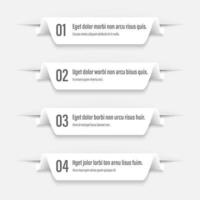 Infographics banners. A vivid illustration of the layout of the labels banner. Colored labels with a set of steps and parameters. A template for the design. All elements are isolated.EPS 10. vector