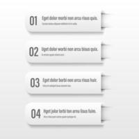 Infographics banners. A vivid illustration of the layout of the labels banner. Colored labels with a set of steps and parameters. A template for the design. All elements are isolated.EPS 10. vector