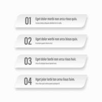 Infographics banners. A vivid illustration of the layout of the labels banner. Colored labels with a set of steps and parameters. A template for the design. All elements are isolated.EPS 10. vector