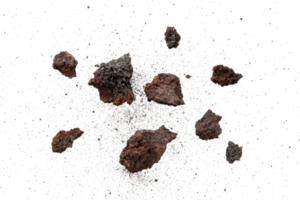 Broken rock explosion with particle texture png