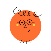 rond personnage avec des lunettes png