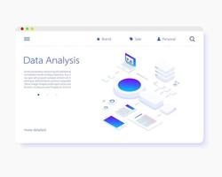 File storage Cloud. isometry vector illustration. The concept of data Storage and processing. Sort and search. Transmission and processing of information. Simple 3D design. Template for web design.