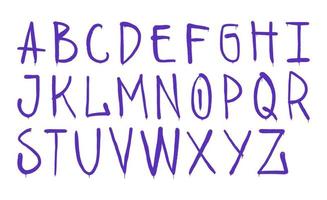 graffiti alphabet. Spray paint effect letters vector