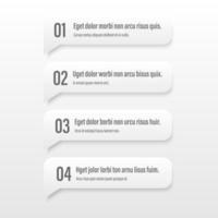 Infographics banners. A vivid illustration of the layout of the labels banner. Colored labels with a set of steps and parameters. A template for the design. All elements are isolated.EPS 10. vector