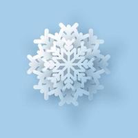 mobsnowflake. vector ilustración de un realista papel copo de nieve, un modelo para decorando un fiesta tarjeta para Navidad.