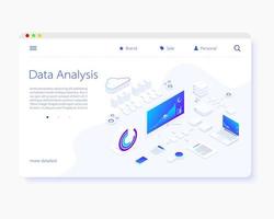 File storage Cloud. isometry vector illustration. The concept of data Storage and processing. Sort and search. Transmission and processing of information. Simple 3D design. Template for web design.