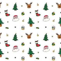 new year drawings icons, large set of festive clip-art graphics. Christmas design elements. vector
