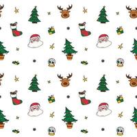 new year drawings icons, large set of festive clip-art graphics. Christmas design elements. vector