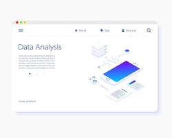 File storage Cloud. isometry vector illustration. The concept of data Storage and processing. Sort and search. Transmission and processing of information. Simple 3D design. Template for web design.