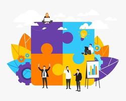 MobileBusiness concept. vector illustrations, people links of one mechanism, business mechanism, abstract background with gears, people are engaged in business promotion, new ideas and strateg. EPS-10