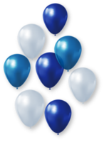 Party holiday balloons with shadow png