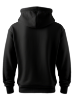 Blank black male hoodie sweatshirt long sleeve with clipping path png