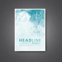 Cover template with watercolor background. Design for your cover, date, postcard, banner, logo. vector