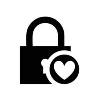 Lock security icon symbol vector image. Illustration of the key secure access system vector design. EPS 10