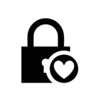 Lock security icon symbol vector image. Illustration of the key secure access system vector design. EPS 10