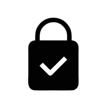 Lock security icon symbol vector image. Illustration of the key secure access system vector design. EPS 10