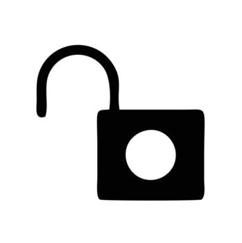 Lock security icon symbol vector image. Illustration of the key secure access system vector design. EPS 10