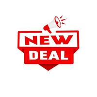 New deal. new policies and investments in communities. Banner template, vector illustration.