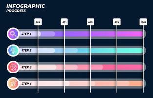 Infographic Progress Template vector