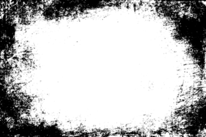 grunge gräns textur bakgrund. abstrakt ram täcka över. png grafisk illustration med transparent bakgrund.