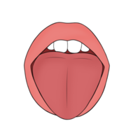 tongue human body part cartoon illustration png