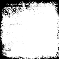 Grunge Rand Textur Hintergrund. abstrakt Rahmen überlagern. png Grafik Illustration mit transparent Hintergrund.