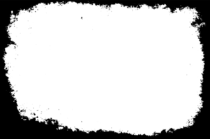 Grunge border texture background. Abstract frame overlay. PNG graphic illustration with transparent background.