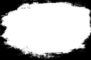 Grunge border texture background. Abstract frame overlay. PNG graphic illustration with transparent background.