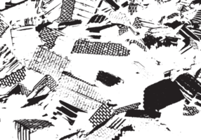 Rustic grunge texture with grain and stains. Abstract noise background. PNG graphic illustration with transparent background.