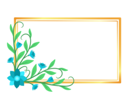 Flower Background with Frame Illustration png