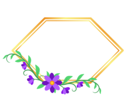 Flower Background with Frame Illustration png