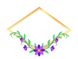 Blumen- Hintergrund mit Rahmen Illustration png