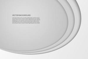 modern simple oval gray and white background vector