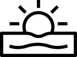 Ilustración de vector de puesta de sol sobre un fondo. Símbolos de calidad premium. Iconos vectoriales para concepto y diseño gráfico.