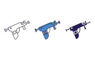 Outline Piercing Gun vector icon