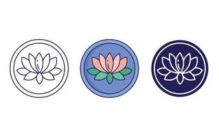 Lotus vector icon