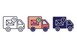 Postal express vector icon