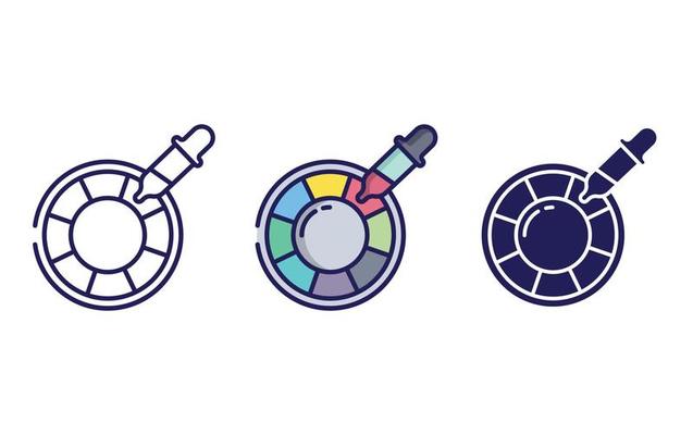 Color picker vector icon